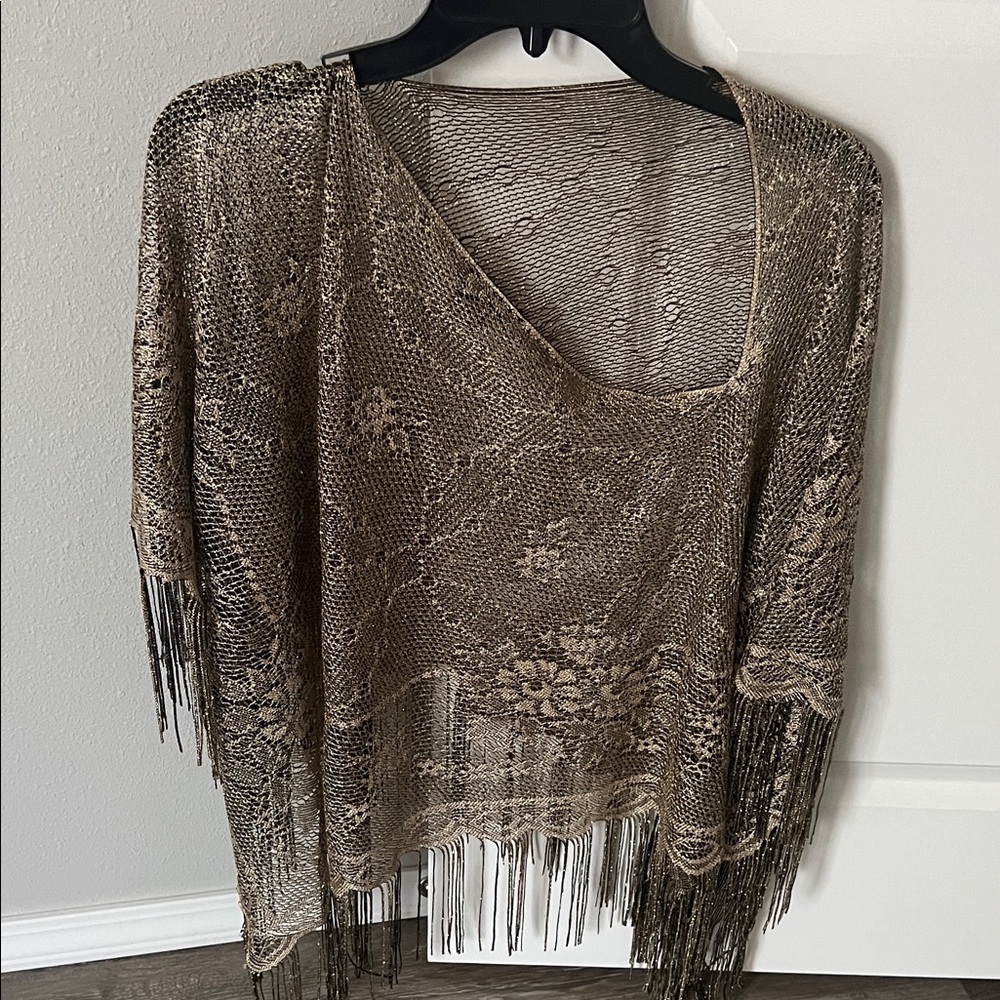 Elegant Lace Fringe Sweater